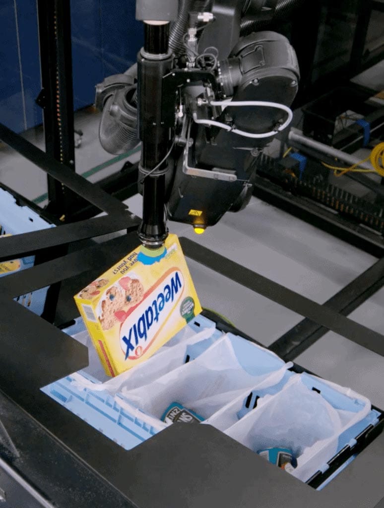 Berkshire Grey robotic automation solutions can pick and pack odd shaped SKUs with ease.