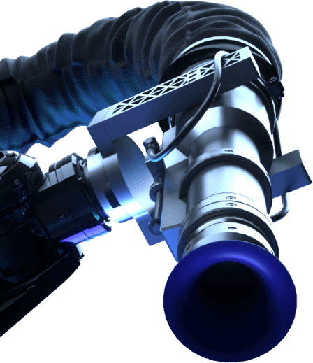A detailed view of a robotic arm and SpectrumGripper™.
