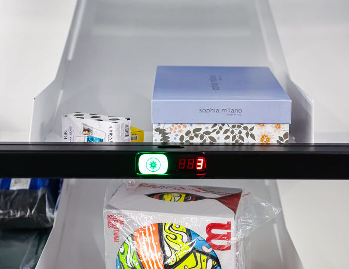 Customer orders sorted for eCommerce fulfillment in a BG Robotic Shuttle Put Wall solution.